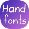 Hand Fonts for FlipFont with Resizer and  Keyboard