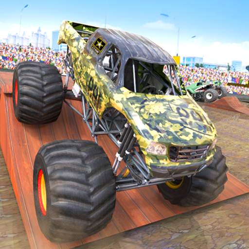 Fearless Army Monster Truck Derby Crash Stunts