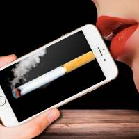 Smoke virtual cigarette (prank)