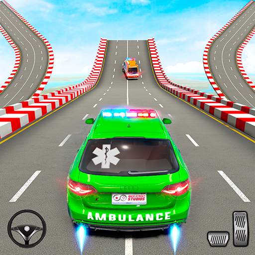 Ambulance Car Stunt Games: Mega Ramp Car Games