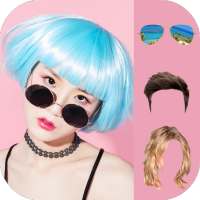 Sunglasses and Hairstyle Photo Editor