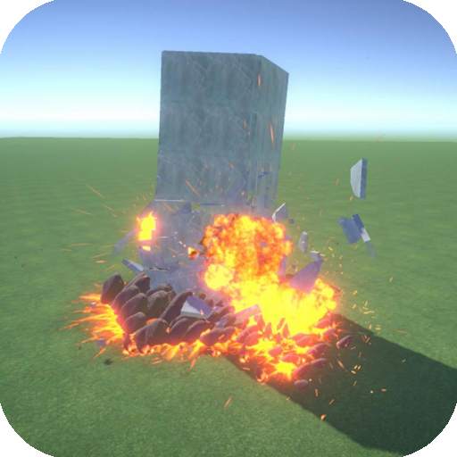 Sandbox destruction simulation