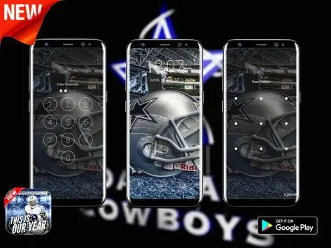 2022-2023 Dallas Cowboys Lock Screen Schedule for iPhone 6-7-8 Plus