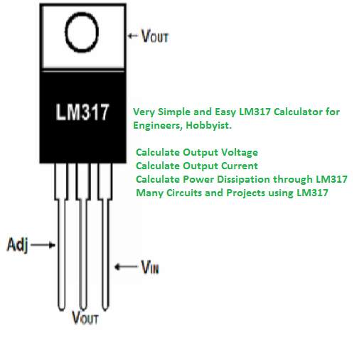 LM317 Calculator : Calculate V