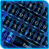 Blau Schwarz Future-Tastatur