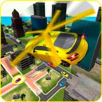 Flying Helicopter Car Taxi Game 2019