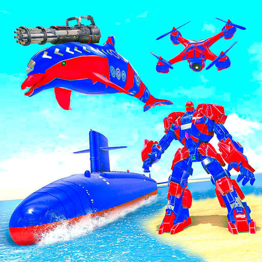 Dolphin Robot Transform Wars