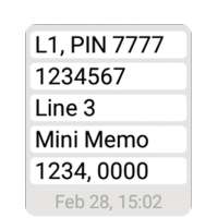 Mini Memo List Widget