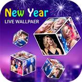 3D Cube live wallpaper for new year 2020