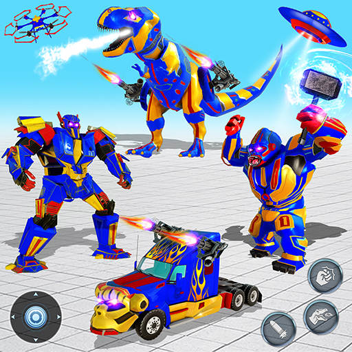 Dino Truck Robot Dinosaur Game