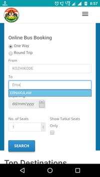 NEW - Kerala State RTC Online Ticket Booking 2018 screenshot 2