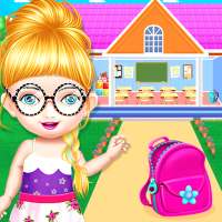 School Decorating Doll House Town My Home Play