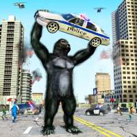 Gorilla zerschl Stadt Amoklauf