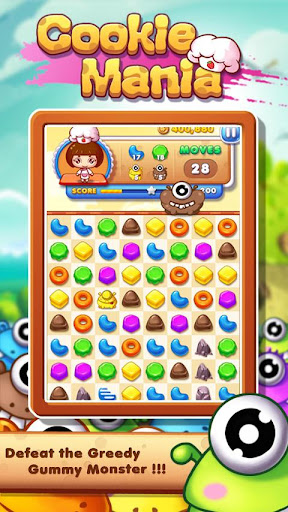 Cookie Mania - Match-3 Sweet Game 2 تصوير الشاشة