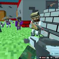 Shooting Zombie Blocky Gun Warfare