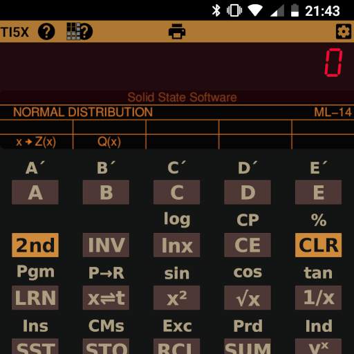 Emulator for TI-59 Calculator