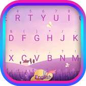Lavender Abbey Theme&Emoji Keyboard on 9Apps