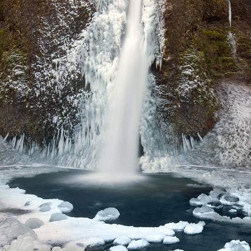 Winter Waterfalls Wallpaper