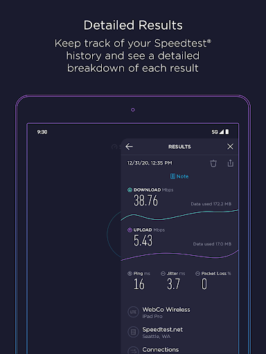 Speedtest - インターネット速度 screenshot 7