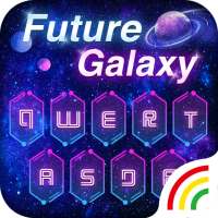 Neon Galaxy Keyboard Theme on 9Apps