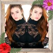 Flower Mirror Photo Maker on 9Apps