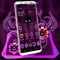 Purple Octopus Launcher Theme