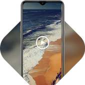 Magnificent waves flapping beach live wallpaper on 9Apps