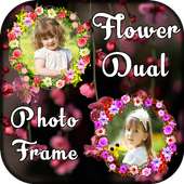 Flower Dual Photo Frame - Photo Editor on 9Apps