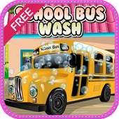 Mobil game sekolah mencuci bus