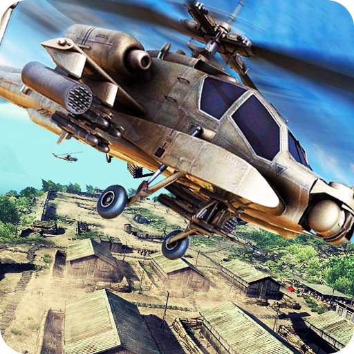 Gunship AirStrike BATTLE: Helicopter GUNSHIP Game.