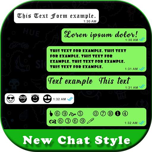 Stylish chat styles for whatsApp