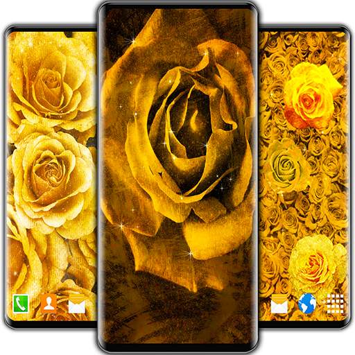 Golden Roses Live Wallpaper
