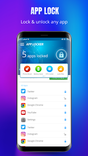 AppLock – App Locker & App Protector 5 تصوير الشاشة