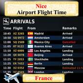 Nice Airport Flight Time on 9Apps