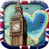 Rainy London Face in Hole on 9Apps