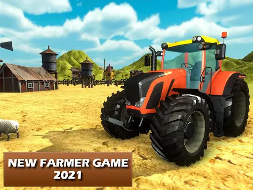 Jogo de trator de fazendeiro moderno 3D versão móvel andróide iOS