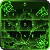 Live Neon Green Rasta Weed Keyboard Theme on 9Apps