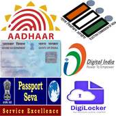 Adhara Card,Voter ID,PAN Card,Passport AllinOne on 9Apps