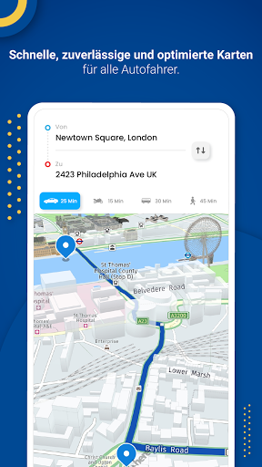 GPS Live Navigation, Karten, Wegbeschreibungen screenshot 1