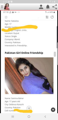 Girls Number Real INDIAN & PAKISTANI 3 تصوير الشاشة