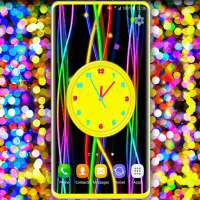3D Neon Clock Live Wallpaper on 9Apps