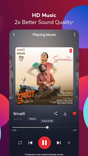 Gaana Songs & Music Player App скриншот 2