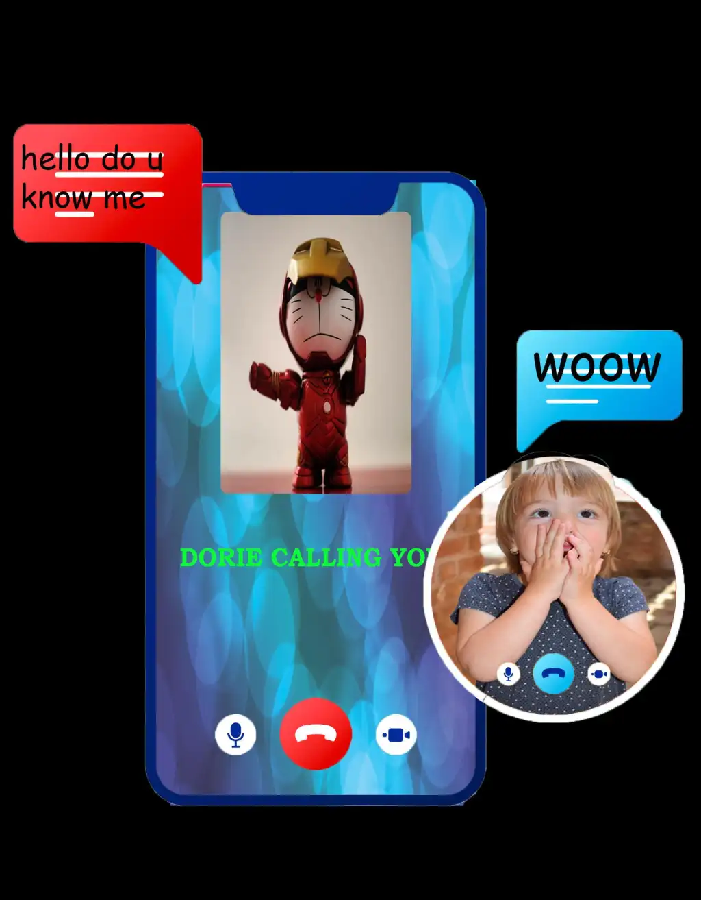 Dorie mon fake Video Call simulator App Ù„Ù€ Android Download - 9Apps
