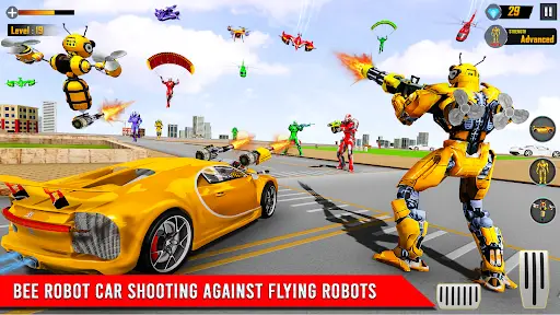 Vôo Falcão Robô Carro Jogo – Apps no Google Play