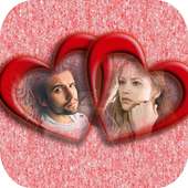 Love Heart Dual Photo Frames on 9Apps