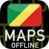 🌏 Maps of Congo brazzaville: Offline Map
