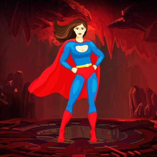 SuperHero Supergirl vs Robots Fighting City Rescue