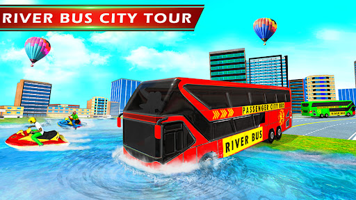 Gam Bus Sungai:Bus Pelatih Sim screenshot 2