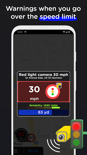 Radarbot Speed Camera Detector screenshot 5