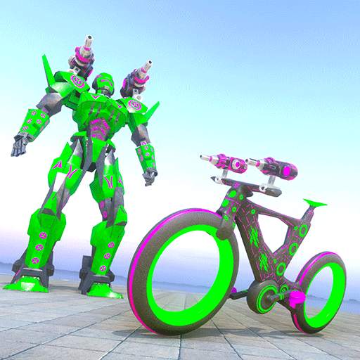 BMX Cycle Robot Game: Robot Transforming Games